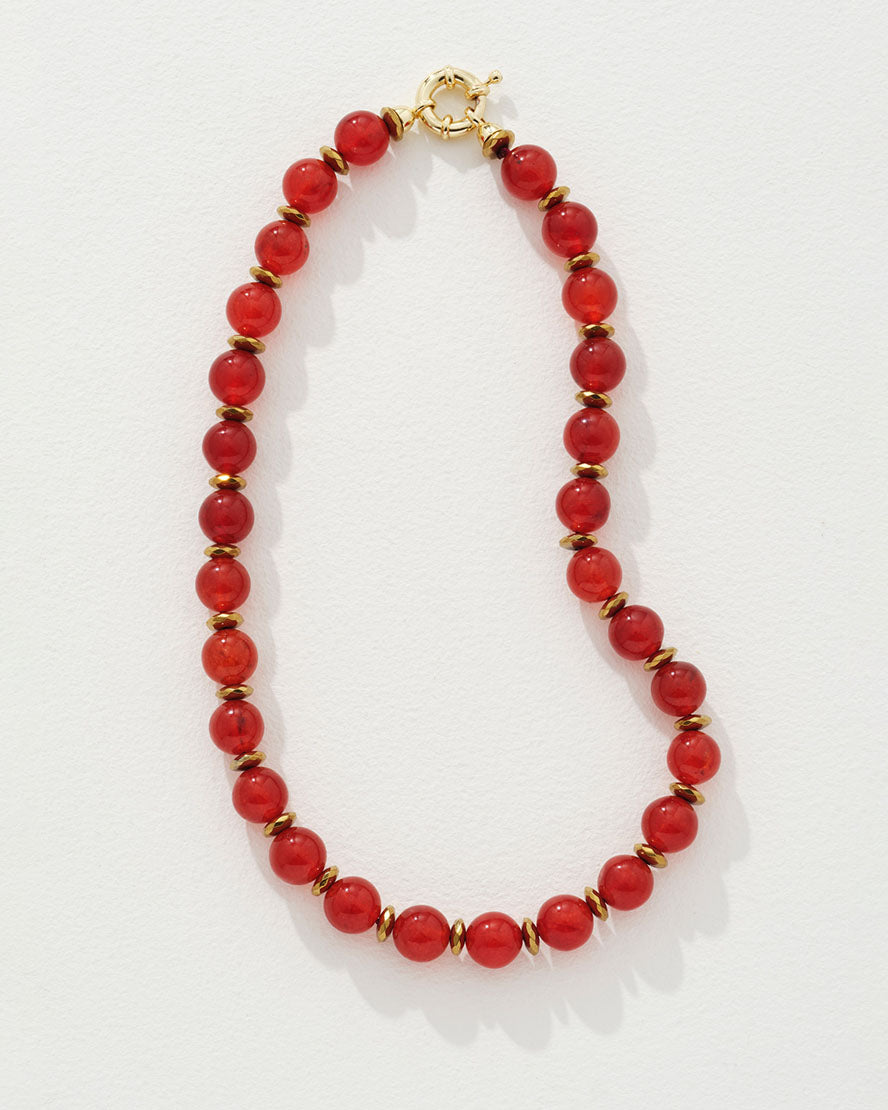 Collier Toscane en rouge