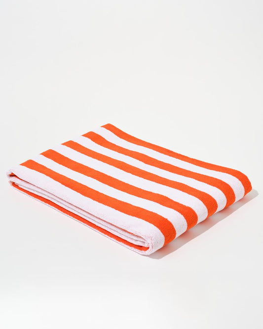 Towel Set Narrow Stripe in Orange