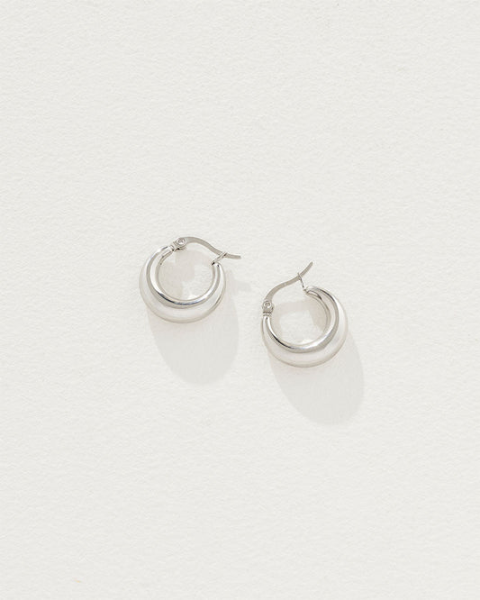 Baby Coralia Hoops Silver