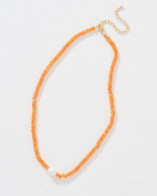 Collier Entienne en Orange