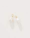 Cocoon Pearl Earrings Gold