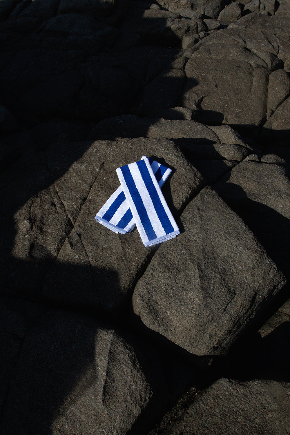 Towel Set Narrow Stripe Cobalt - Reliquia Jewellery