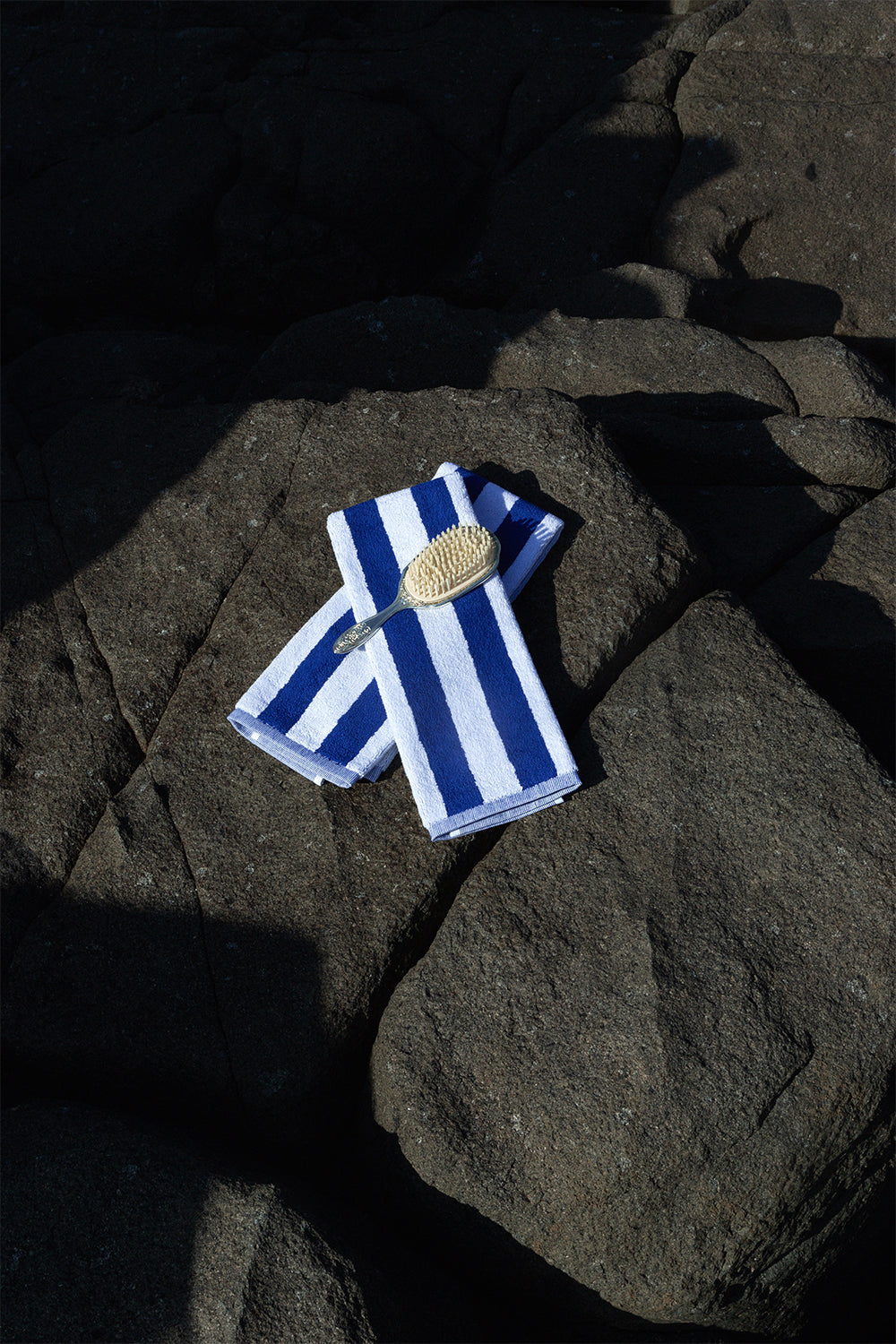 Towel Set Narrow Stripe Cobalt - Reliquia Jewellery