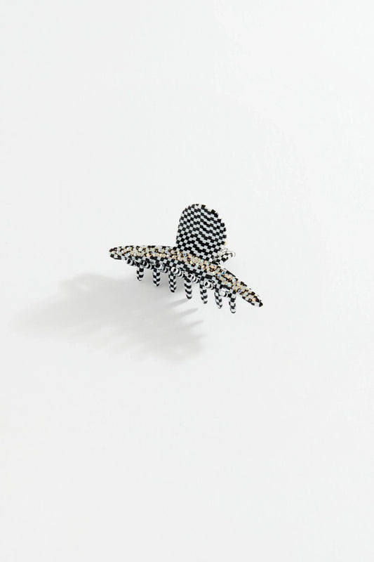 Chequered Clip Black - Reliquia Jewellery