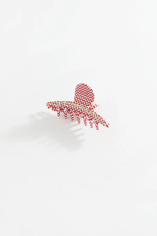 Chequered Clip Red - Reliquia Jewellery